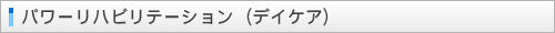 パワーリハビリテーション(デイケア)